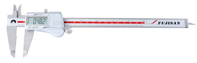 Цифровой штангенциркуль FUJISAN 0-200 мм/0,01 мм из нержавеющей стали, метрический/дюймовый Электронный штангенциркуль, микрометр, измерительные инструменты