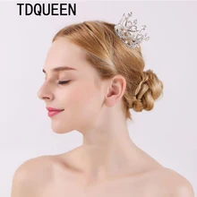 Тиары и короны, свадебная тиара для женщин, корона для невесты, жемчужные стразы, тиары, мини круглые, полный круг, свадебные аксессуары для волос