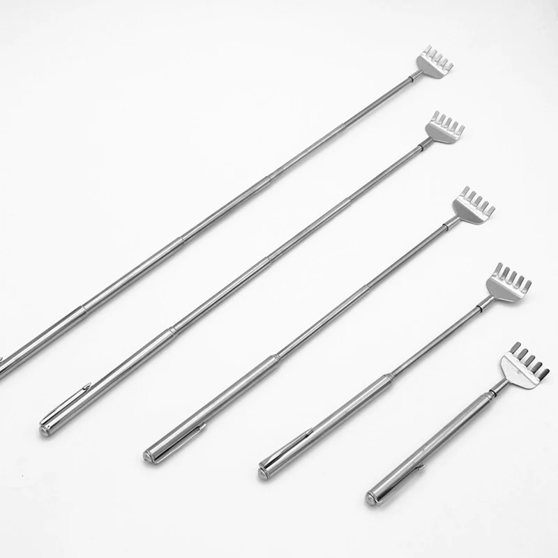 Extendable Stainless Steel Back Scratcher Antiitching Stick Telescopic Claw Back Massager Extender Relief Tool Health Care