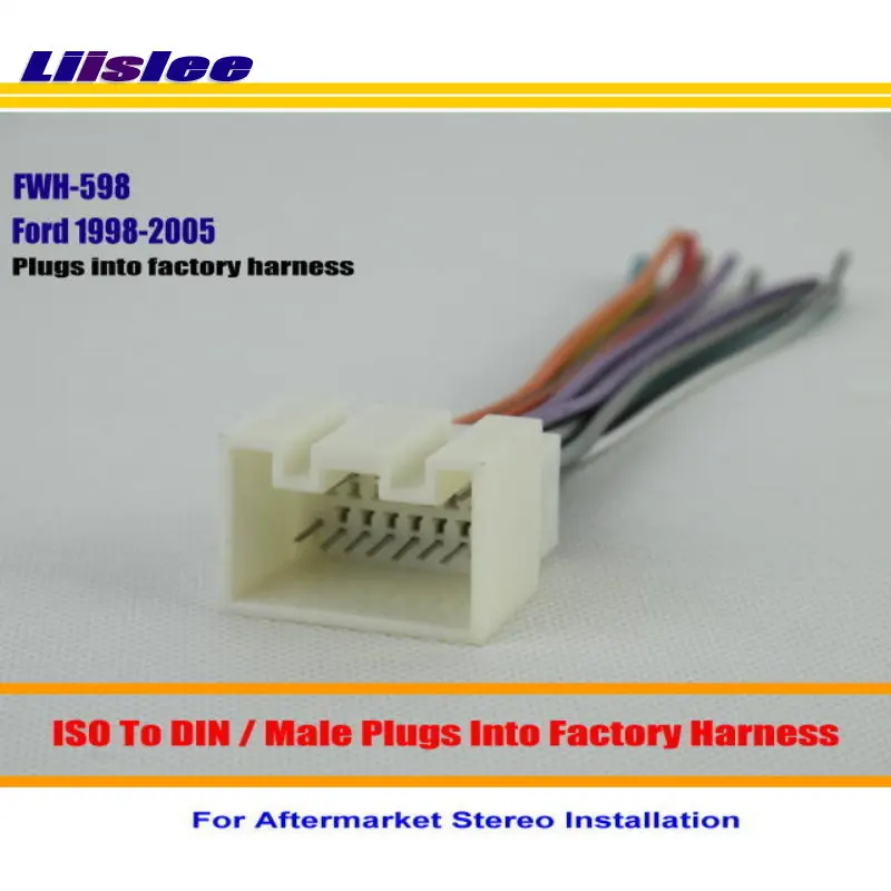 Liislee для Ford Pickup F 150/250/350/450/550/650/750 1999 2004/мужской ISO радио провод провода/вилки в