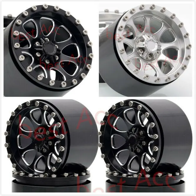 

2026 Wheel rim Aluminum 2.2" For RC Car 1:10 Crawler Wraith YETI SCX10 RR10 TRX4 4P
