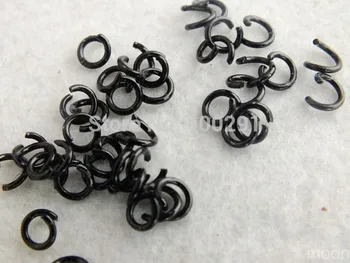 

Bulk 5000 Pieces 5~10mm Black Tone open ring, jump ring as connector For Jewelry Making MN-2584