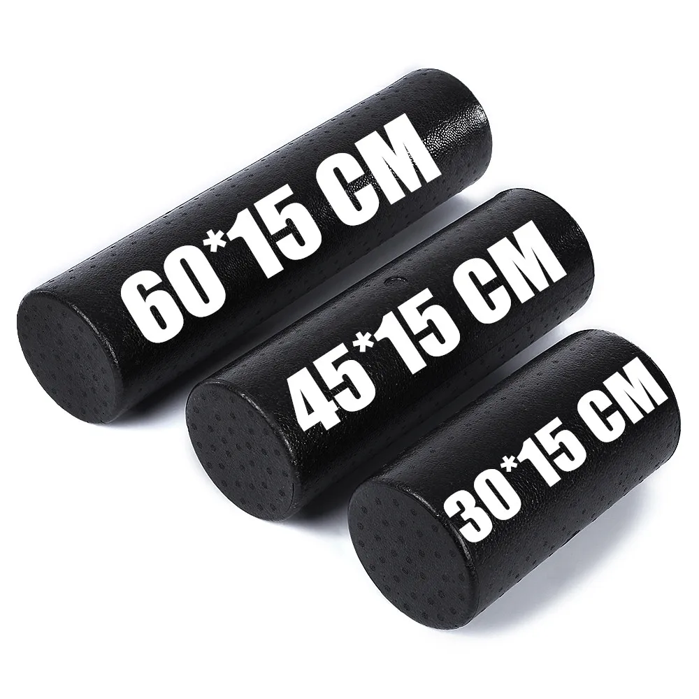 

EPP Yoga Gym Exercises Fitness Equipment Massage Foam Roller for Muscle Relaxation and Physical Therapy Black 30cm 45cm