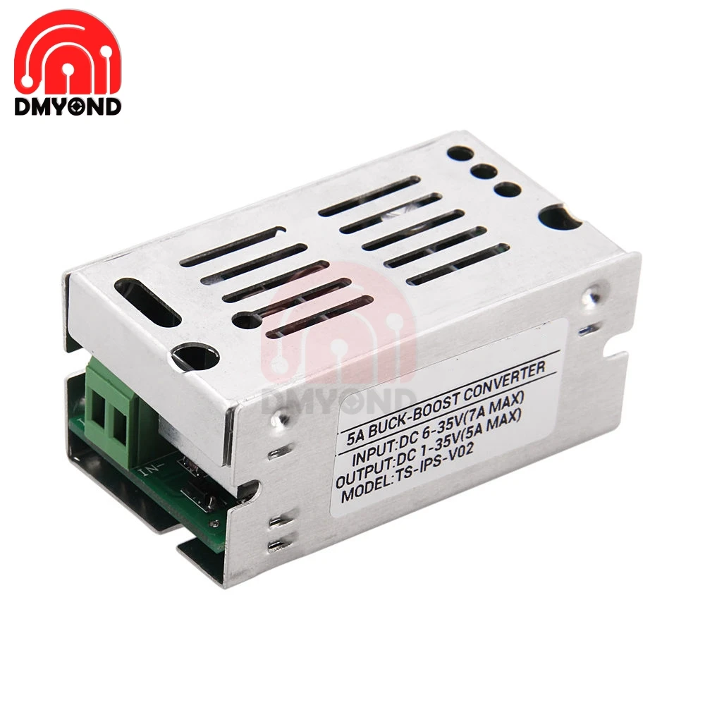 

Adjustable 5A Auto Voltage Regulate Boost Step Up Down Converter Board Module Voltage Aluminum Case Power Supply Board