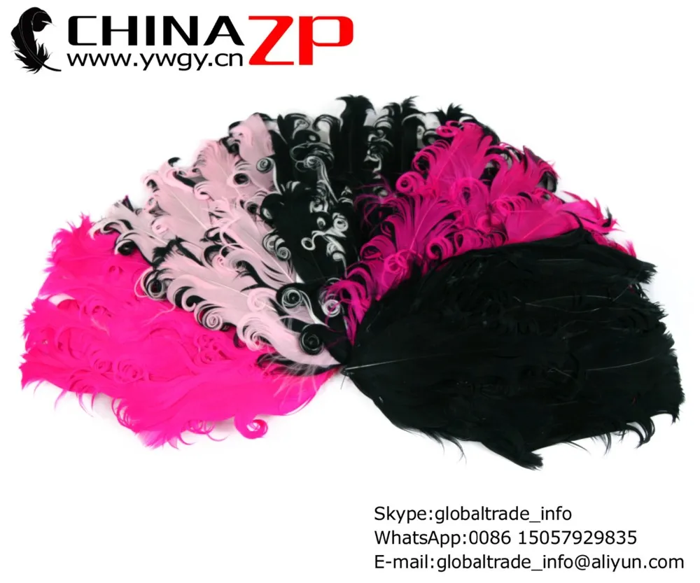 Nagorie Feather Pads - Set of 5 - Hot Pink and Black Collection