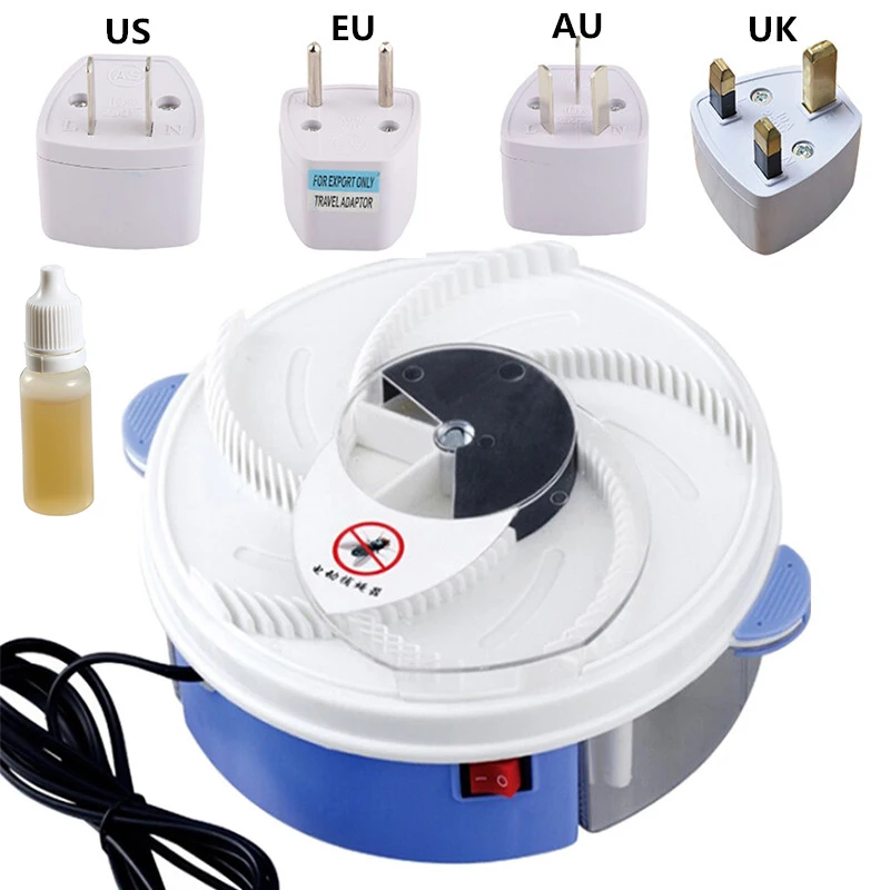 

220V Electric Effective Fly Trap Automatic Flycatcher Environmental Fly Cage Pest Device Insect Flies Killer US/EU/AU/UK Plug