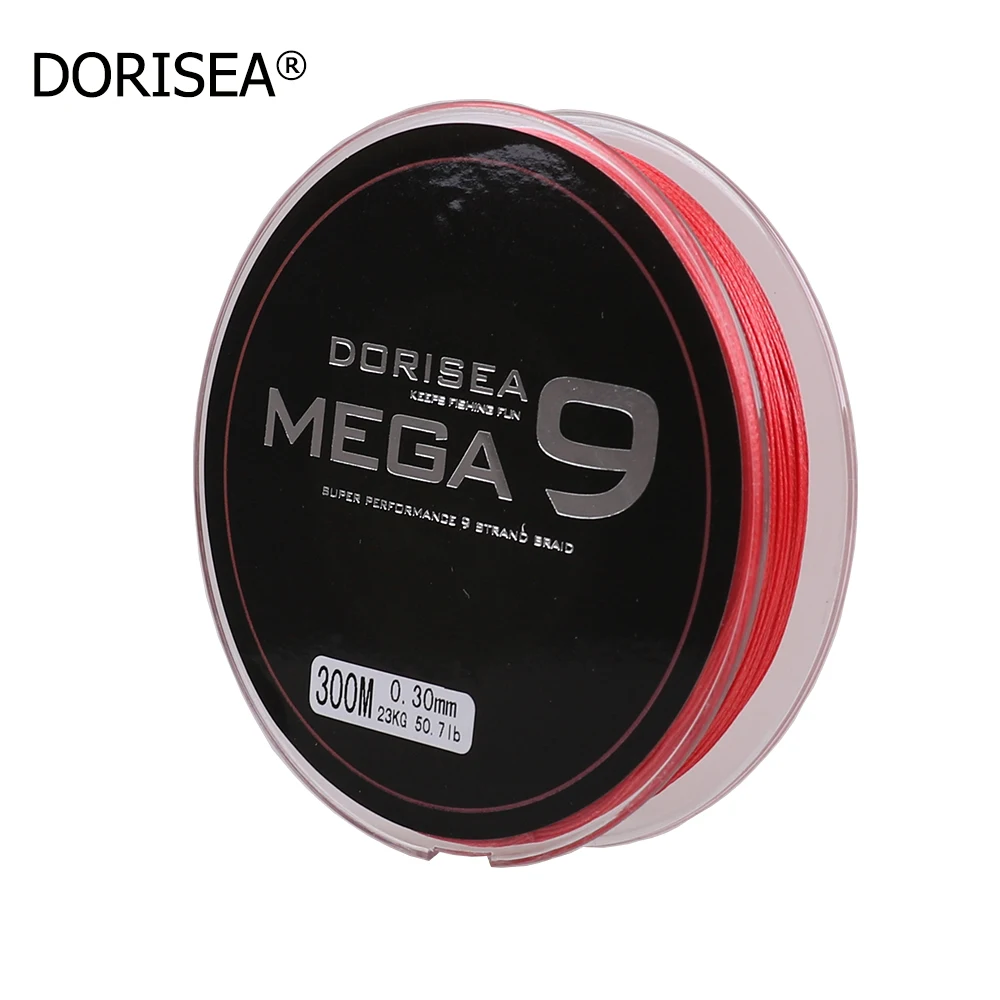 DORISEA Mega 9 нитей 300 м 330 ярдов плетение проволочной сетки линии Япония Материал супер PE lLine многонитевая рыболовная проволока