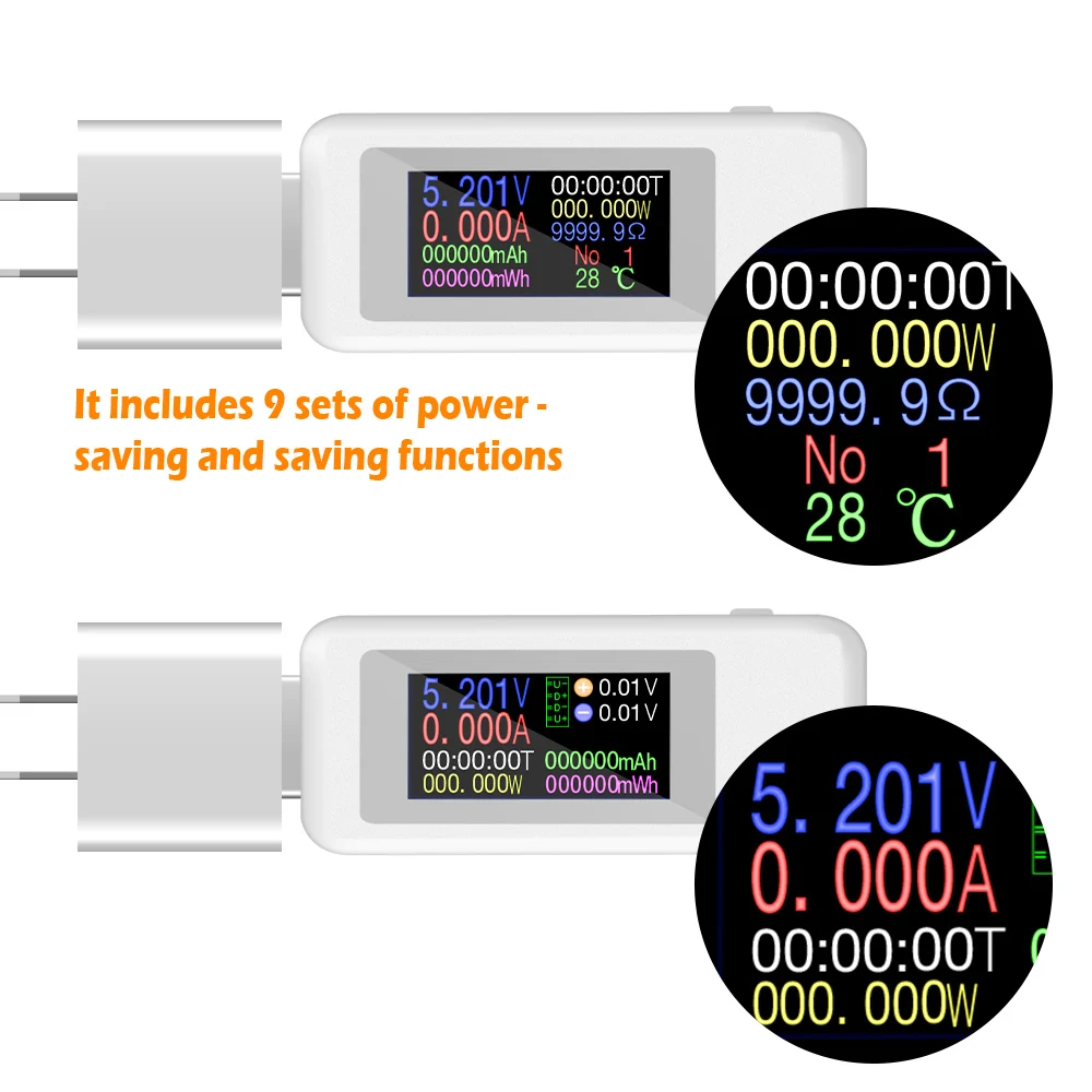 Тип-c USB Тестер DC Цифровой вольтметр Usb тестер напряжение измеритель тока Амперметр детектор power Bank зарядное устройство вольтметр с индикатором