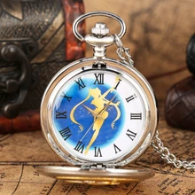 Сейлор Мун тема кварцевые карманные часы римские цифры дисплей циферблат серебряное ожерелье подвеска цепь Топ Роскошные подарки для девочек и женщин