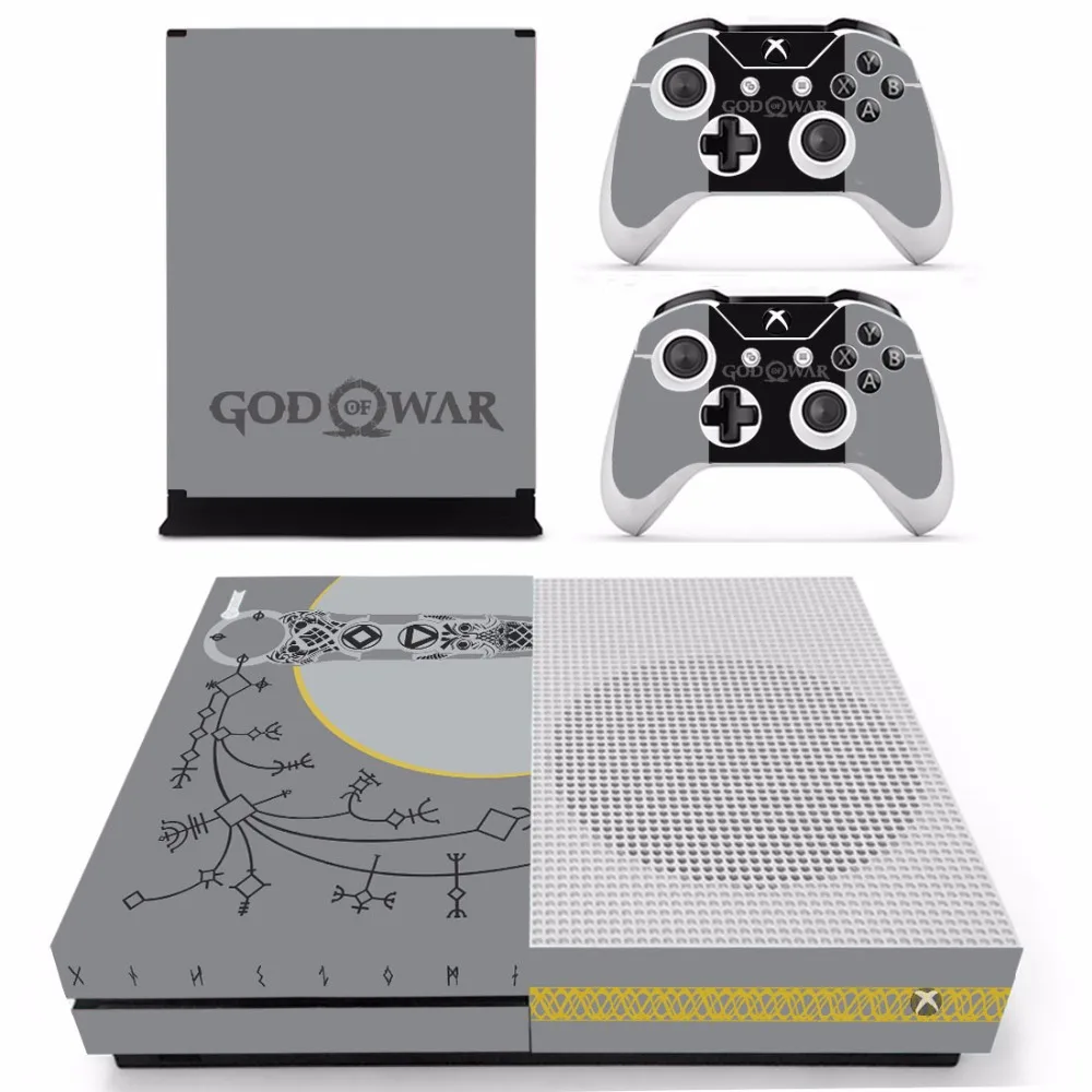 Наклейка из кожи Game God of War 4 наклейка для консоли Microsoft Xbox One S и 2 контроллеров s