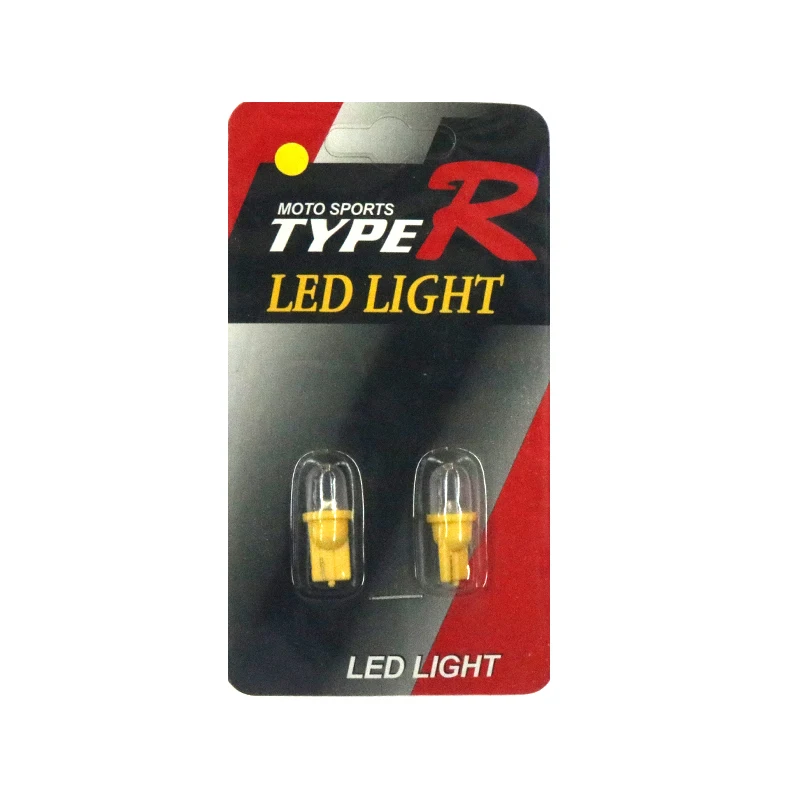 

2Pcs 12V T10 LED 3000k 3d LED Yellow light Car Side direction indicator License plate light Door Map Lamp Bulbs DC 12V