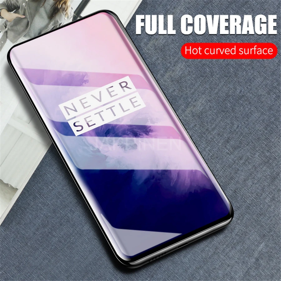 20D الزجاج المقسى ل Oneplus 7 برو 7 كامل منحني غطاء واقي للشاشة الزجاج المقسى ل واحد زائد 7 برو طبقة رقيقة واقية