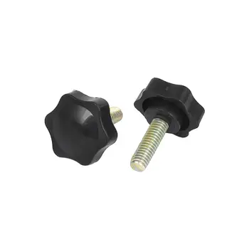 

Plastic Head Screw On Screw Handle M6 Male Thread 23mm diameter 2 pieces