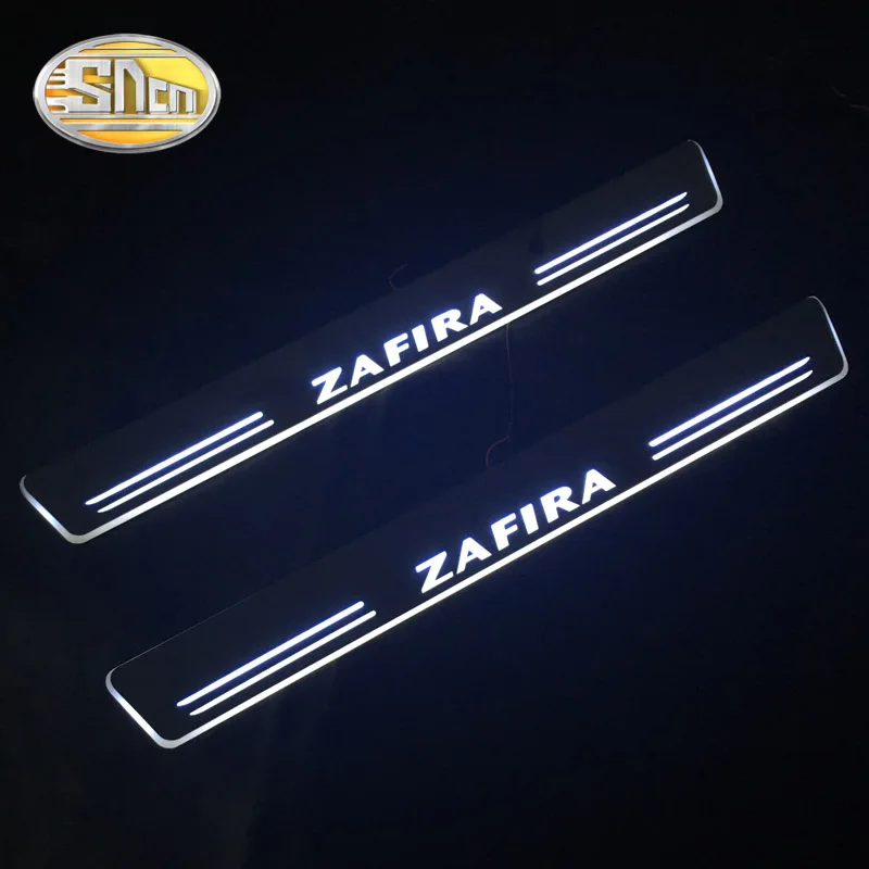 

SNCN Waterproof Acrylic Moving LED Welcome Pedal Scuff Plate Pedal Door Sill Pathway Light For Opel Zafira 2012 - 2015 2016