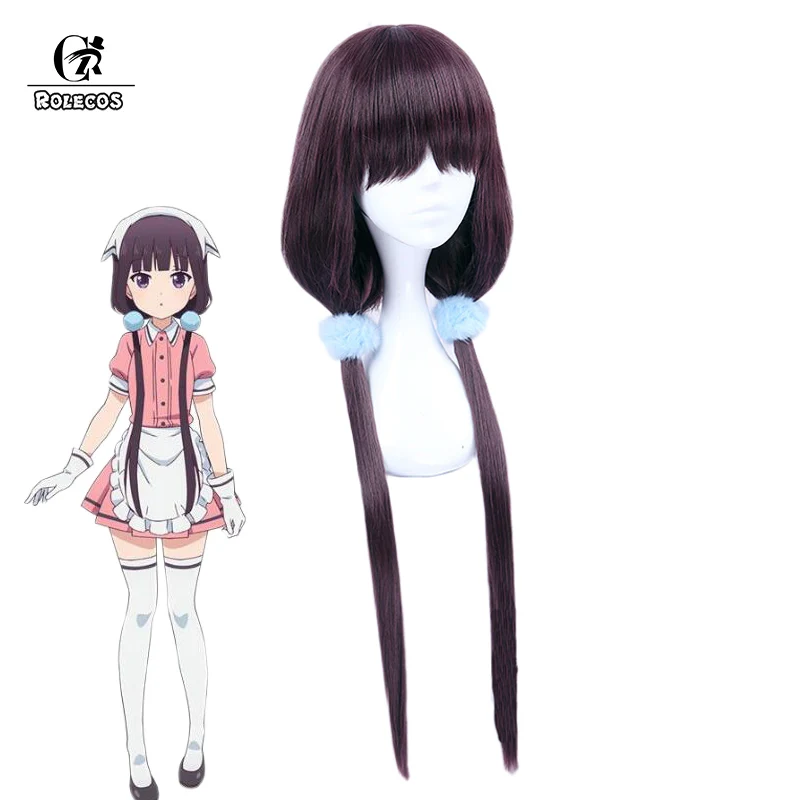 

ROLECOS Blend S Cosplay Maika Sakuranomiya Synthetic Hair Stile Cafe Sadistic Anime Cosplay Headwear Synthetic Hair