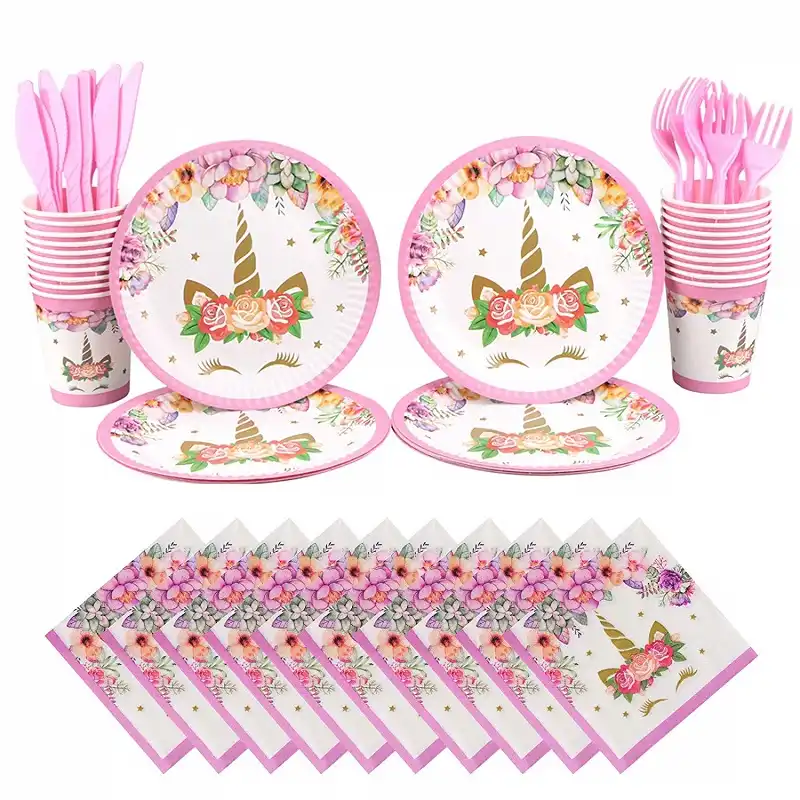 plates and napkins party supplies