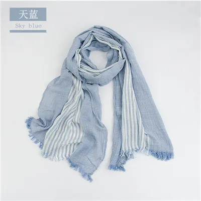 RL029BLUE Брендовый зимний шарф для мужчин теплый мягкий с кисточками Bufandas Cachecol серый клетчатый тканый сморщенный хлопковый мужской шарф - Цвет: RL029BLUE