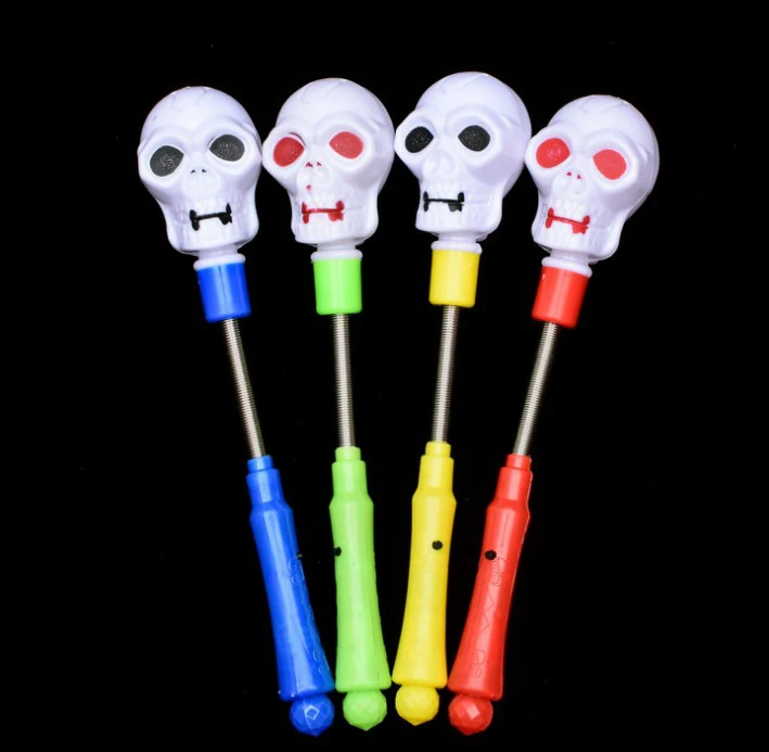 led party glow sticks Halloween Toy with LED Light Pumpkin Ghost Plastic led Stick Halloween Costume Glow Party Supplies Decor (5)