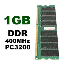 1 шт. 1 Гб DDR ram 400 МГц PC3200 без ECC 184 контактов в памяти совместимая оперативная память низкая плотность Настольный ПК DIMM память для ram cpu GPU APU