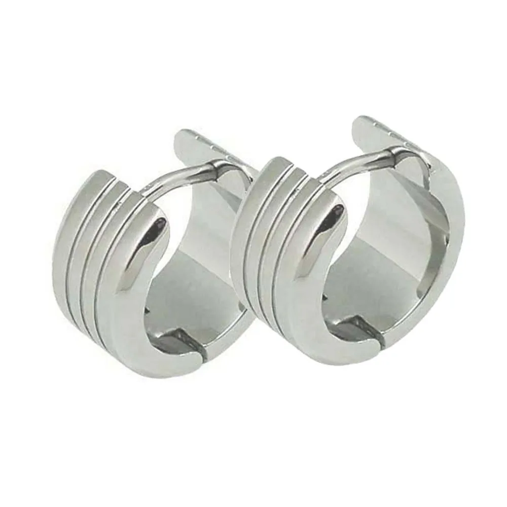 316L surgical stainless steel unisex hinged hoop fashion jewelry