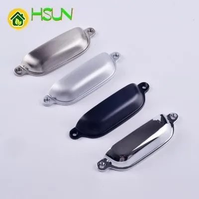 Cupboard Cup Shell Design Drawer Handles Knobs Black Gold Silver Dresser / Cabinet Kitchen Decorative Hardware|Ручка для двери| |