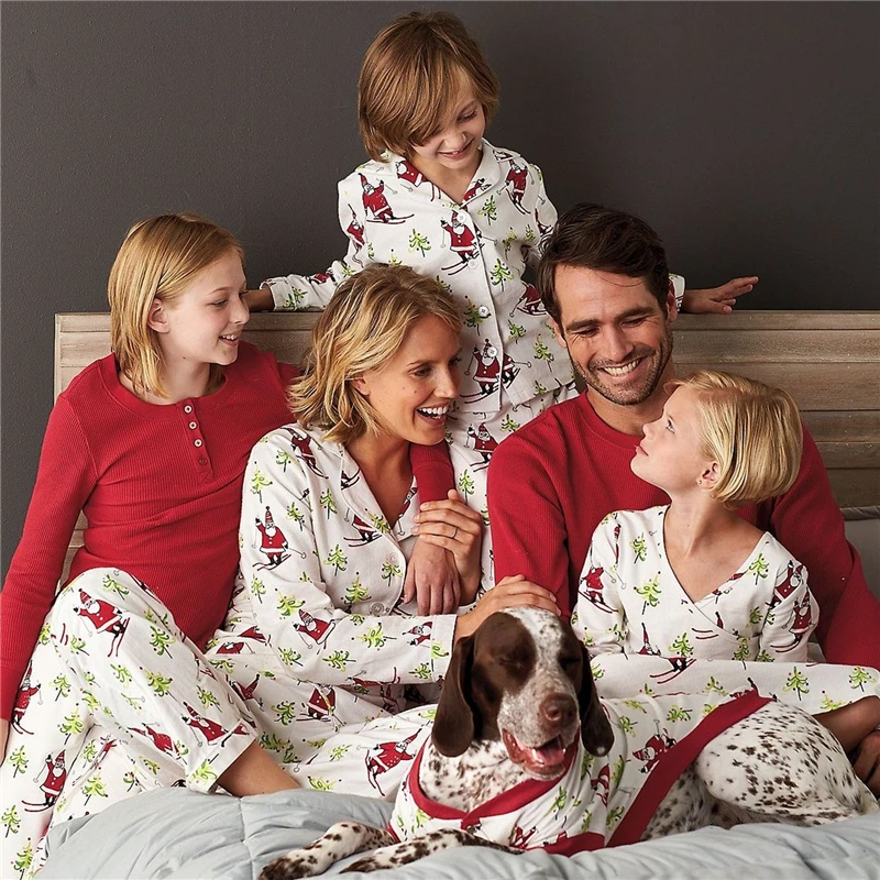 

Christmas Family Matching Pyjamas Set Xmas Hot Mum Dad Kid Sleepwear Nightwear Pjs 2017 New Bebes Suit Fall Family Look Clothing