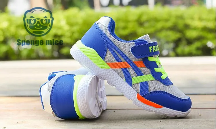 2017 Sponge mice brand children s breathable children s font b shoes b font boys sneakers