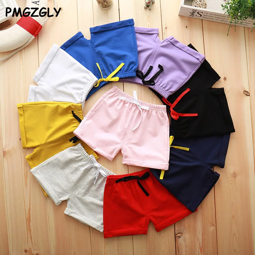 

1 To 5 Year Cotton Kids Casual Shorts 2017 Summer Boys Active Pants Girl Clothing Thin White Shorts Solid Children Boy Shorts