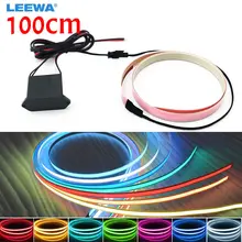 Feeldo 30 комплектов 100 см* 14 мм 1 м Электролюминесцентная лента EL провод холодный свет Газа автомобилей ambient light DC 12 В 10 видов цветов# CA4468
