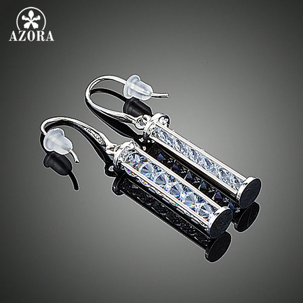 AZORA, уникальный дизайн, элегантные, 6 шт., прозрачные серьги Stellux с австрийскими кристаллами, серьги-капли для женщин, TE0269