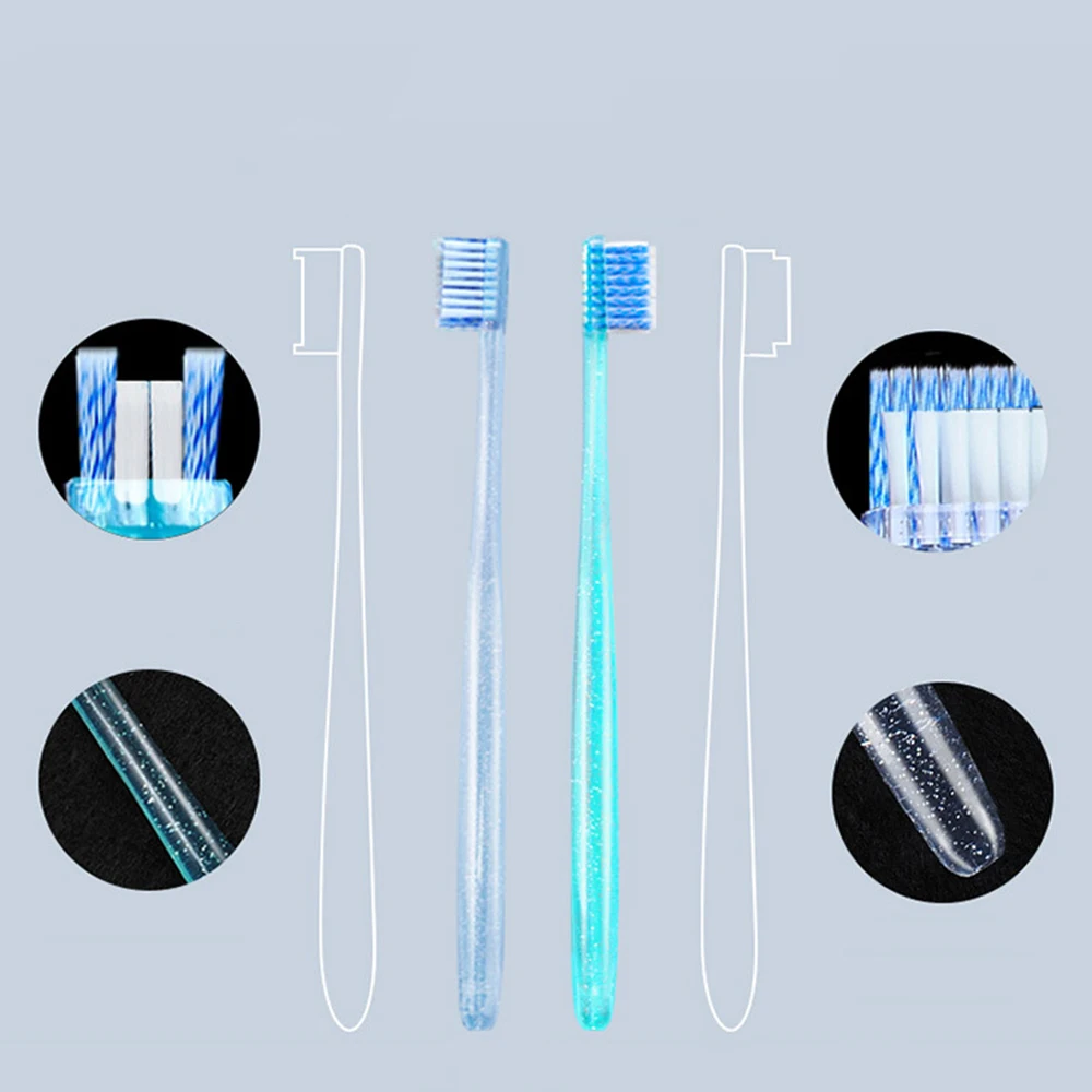 

2pcs Adult Soft Orthodontic Toothbrushes Dental Care Tooth Brush Tooth Clean Toothbrushes Tools For Clean Orthodontic Braces