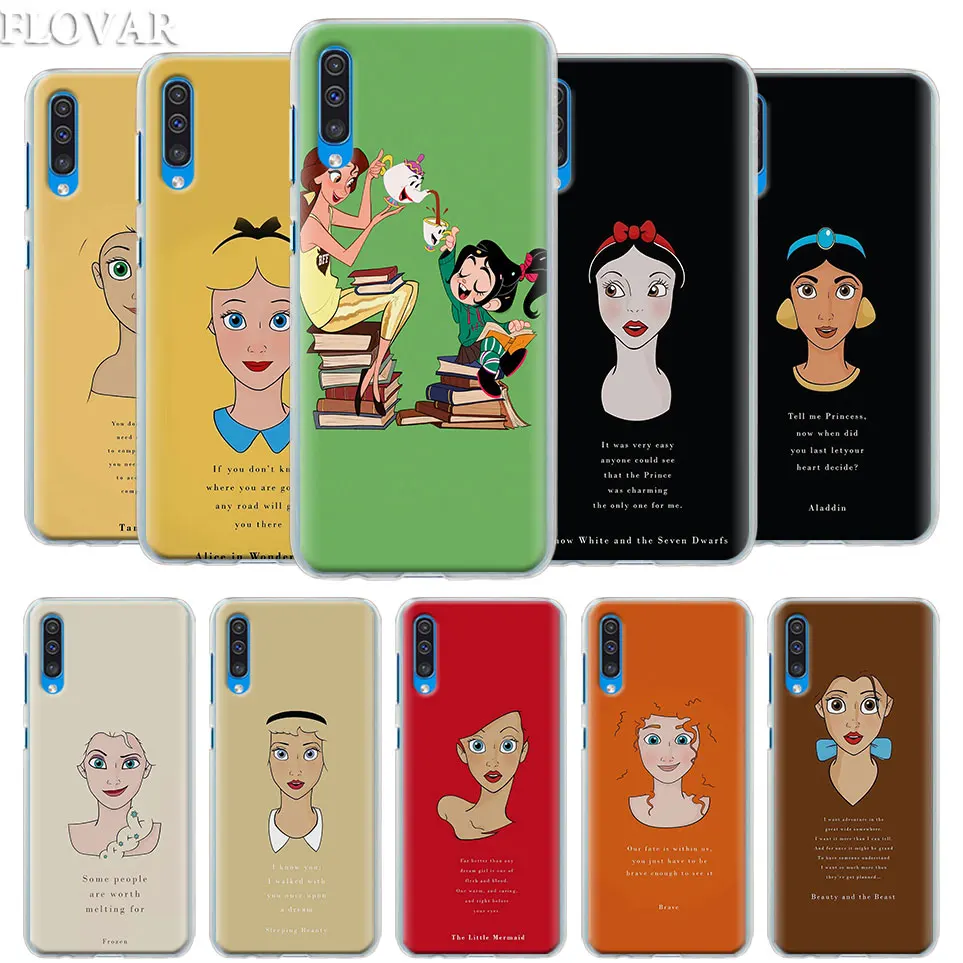 

Princess English letter sentences Case Cover for Samsung Galaxy A30 A40 A50 A70 A6 A8 Plus A7 A9 2018 M30 Phone Case Coque