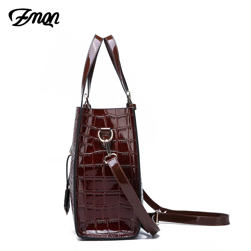 ZMQN حقيبة يد فاخرة حقائب النساء مصمم المرأة بو الجلود المحافظ و طقم حقائب يدوية أكياس Crossbody للنساء العلامة التجارية الشهيرة تمساح
