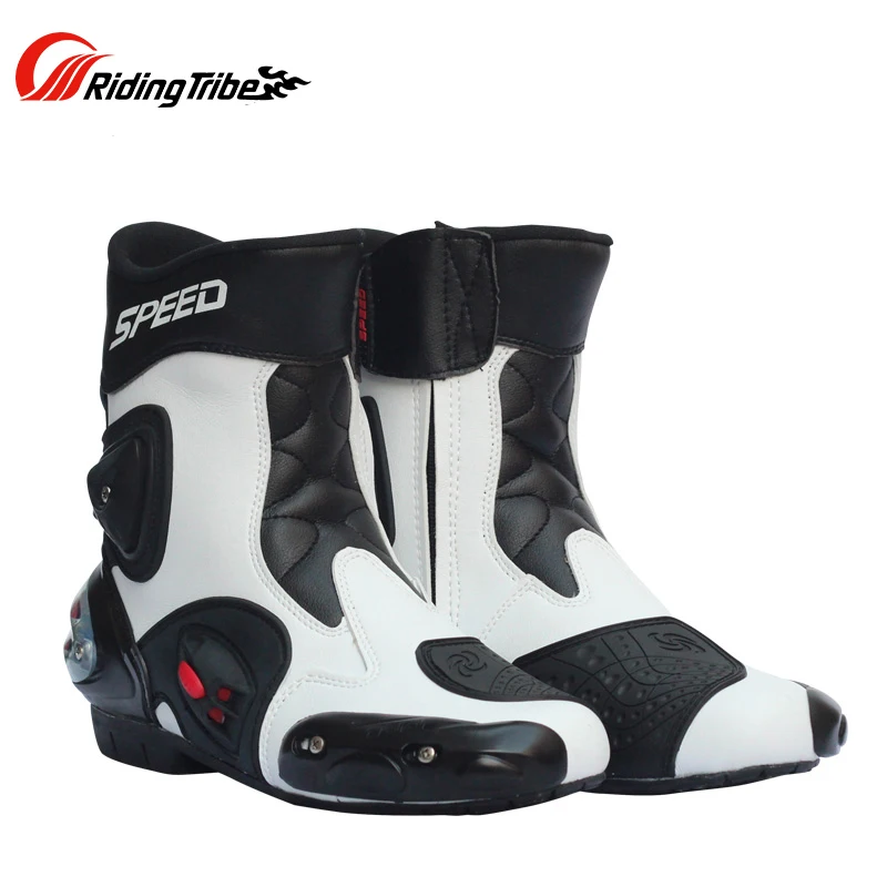 Neue Mikrofaser Leder Motorrad Stiefel Bikers Motorrad Motocross Racing Boot Schuhe Motorrad Stiefel Neue Mikrofaser Leder Motorrad Stiefel Bikers Motorrad Motocross Racing Boot Schuhe Motorrad Stiefel