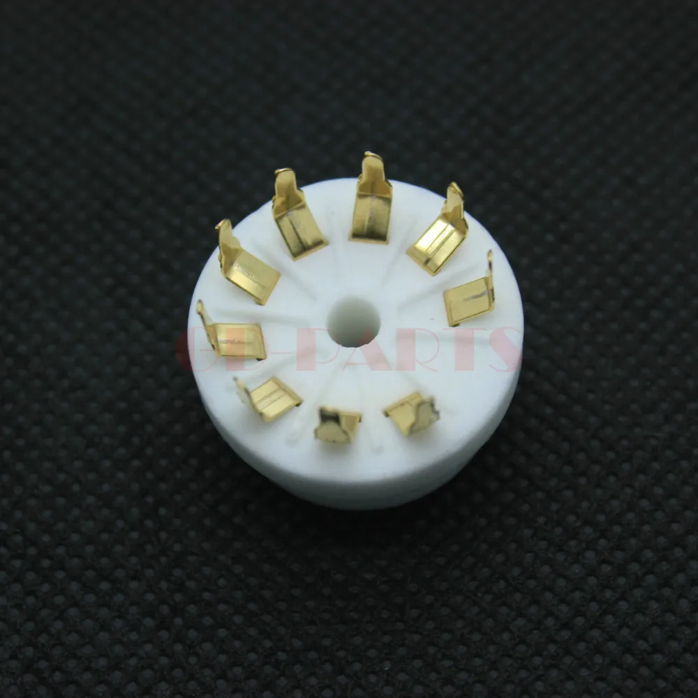 GD PARTS позолоченная 9pin PCB керамическая трубка основание клапана для 12AX7 ECC83 12AU7 6DJ8