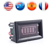 12 В цифровой светодиодный тестер емкости батареи Вольтметр метр MP индикатор монитор Анализатор кислотная свинцовая индикатор для аккумулятора