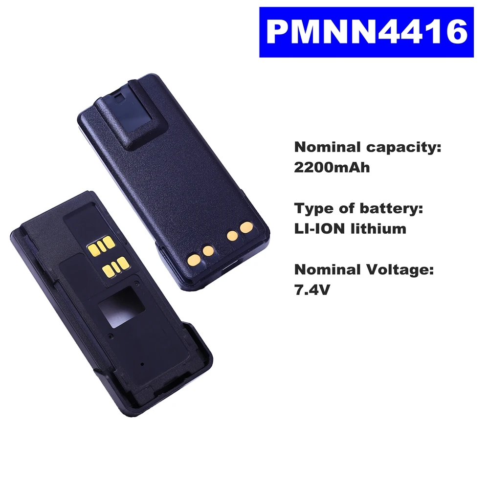 7 4 V 2200mAh литий ионная Радио батарея PMNN4416 для Motorola Walkie Talkie XIR P6620/P6600 двухстороннее