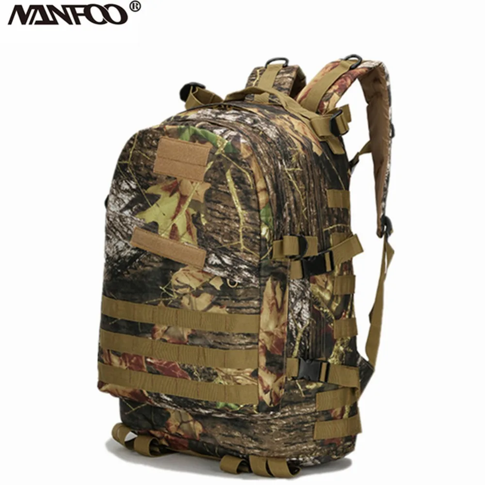 40L Molle 3D Tactical Outdoor Military Rucksack Backpack Hunting Maple