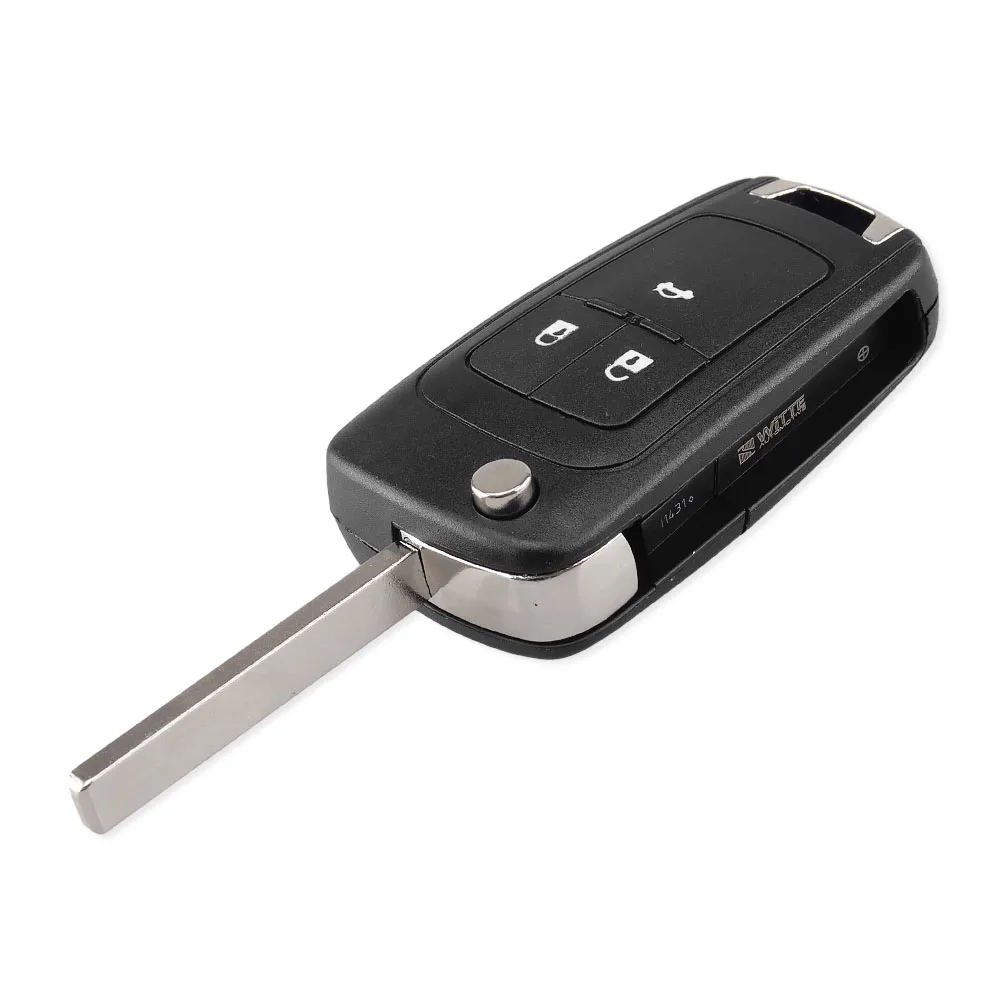 KEYYOU 3 кнопки Автомобильный ключ флип Switchblade дистанционного ключа оболочки чехол HU100 лезвие для Vauxhall, Opel Insignia Astra J Zafira C