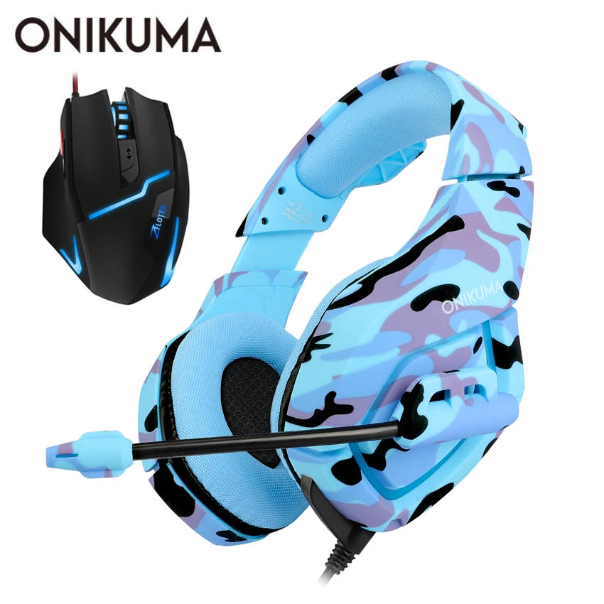 ONIKUMA K1 Casque PS4 игровая гарнитура с микрофоном ПК шумоподавляющие стереонаушники +
