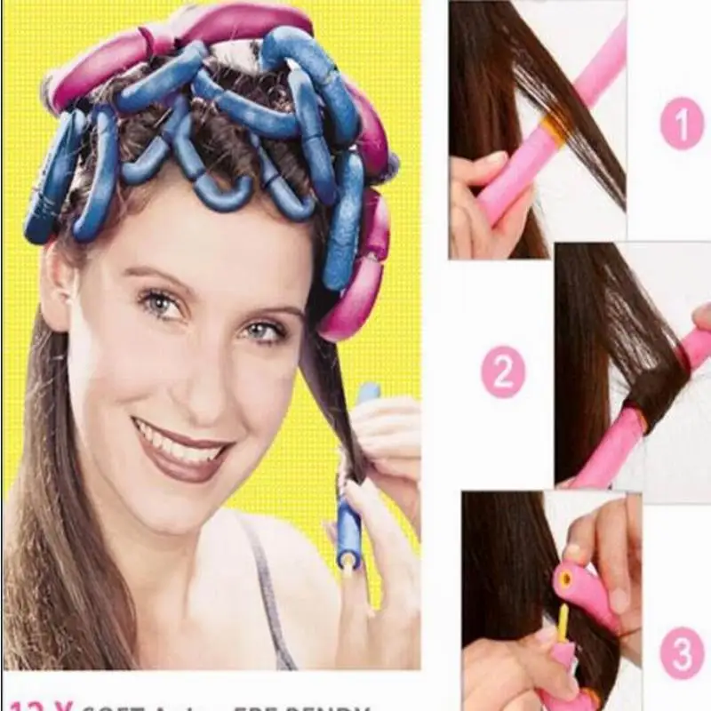 Good 15CM PSA type pearl foam hair rollers flexible curler as EPE bendy