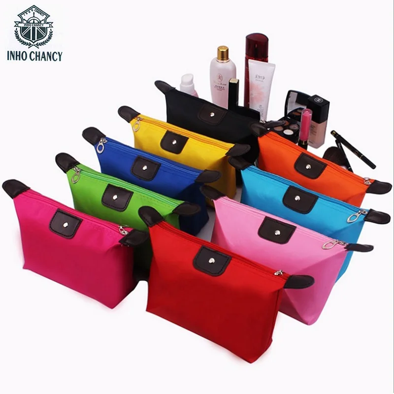 

Inho Chancy Beautician Vanity Storage Travel Toiletry Organizer Waterproof Nylon Makeup Bag Trip Small Clutch Cosmetic 3 pieces