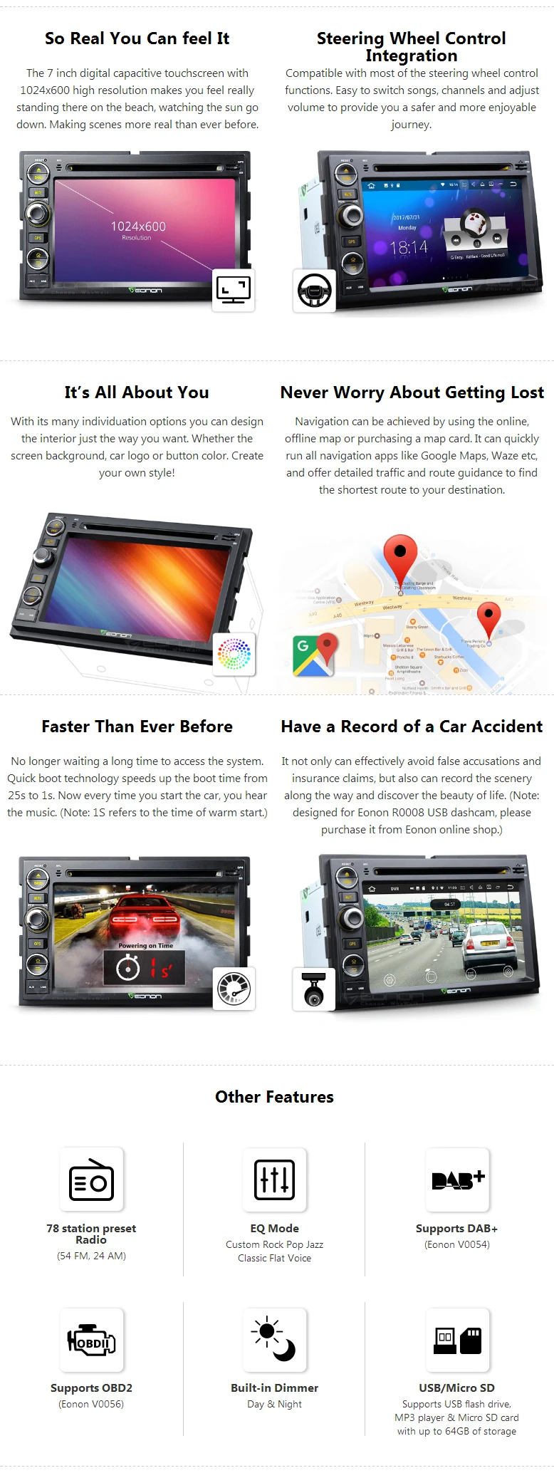 Discount 7" Quad Core Android 7.1 Nougat OS Car DVD for Ford F150 2005-2008 with 2GB RAM 16GB ROM & Split Screen Multi-tasking Support 3