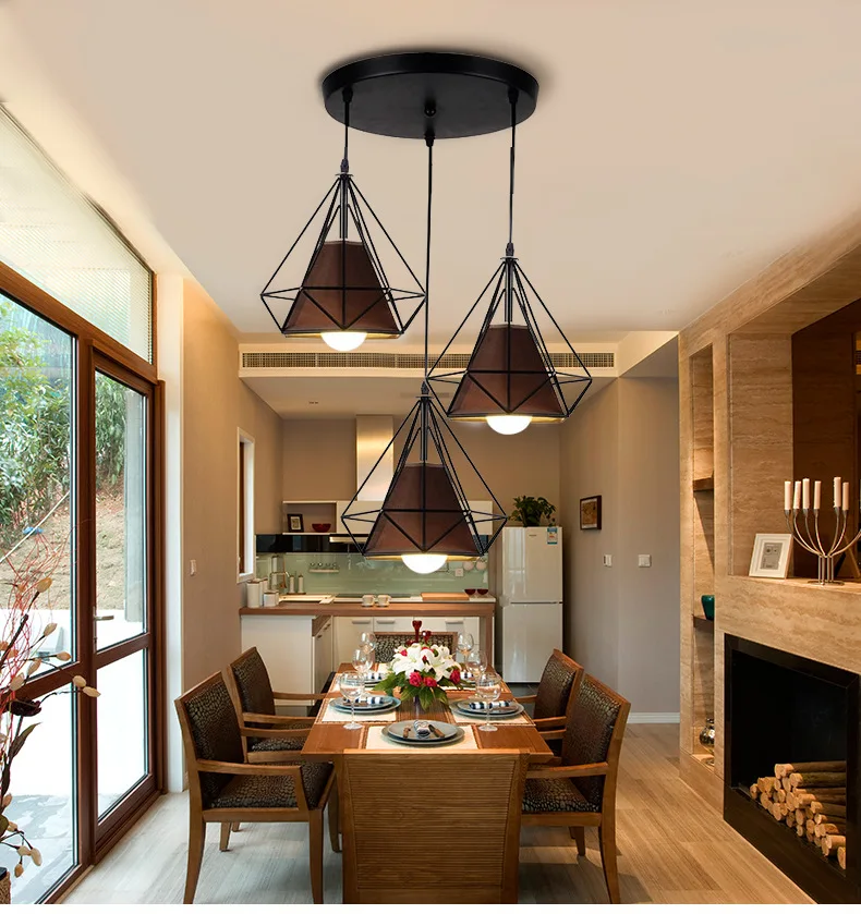 

Nordic lighting restaurant lights modern minimalist creative personality table lamp bar industrial wind American chandelier post