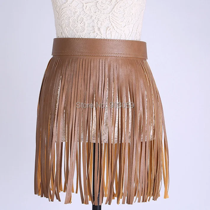 Leather tassel belt Clearance