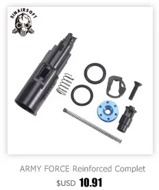 SHS 16:1 комплект шестеренок насадка цилиндрическая пружина направляющая 14 зубов Поршень Подходит для страйкбола M4 M16 AK для пейнтбола стрельба принадлежности для охоты