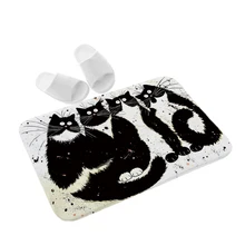 Totoro печать Нескользящие Коврики для кухни мультфильм стиль гостиная супер мягкий ковер при входе двери водопоглощающий коврик