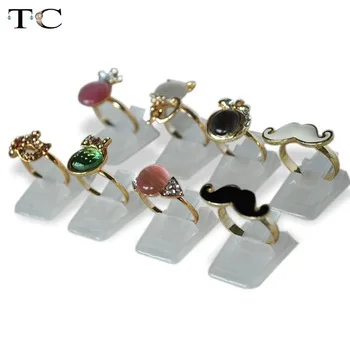 Wholesale Ring Show Plastic Frosted Jewelry Displays Holder for Ring, Decoration Stand 20pcs/lot