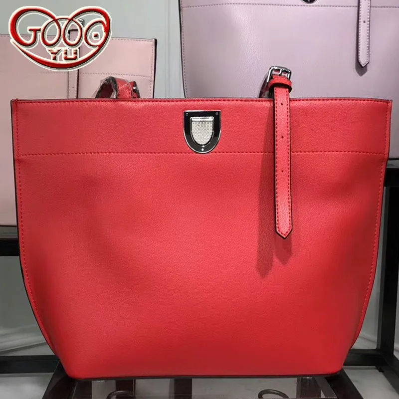 

Three-dimensional shape of the simple calfskin new shopping bag simple and gorgeous luxury handbags women bags designer