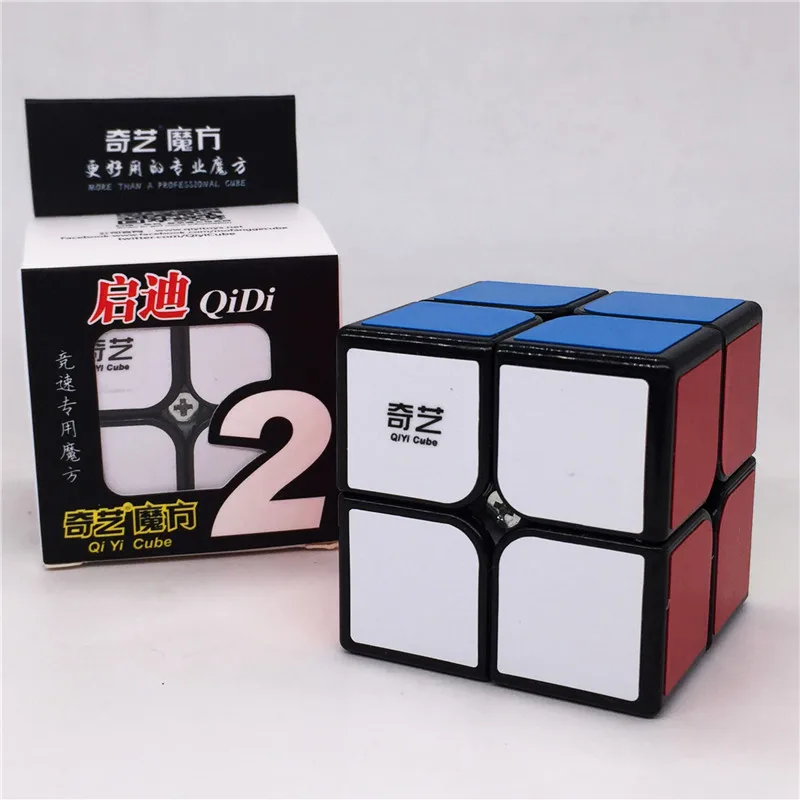 QIYI QIDI 163 Magic Cube Профессиональный 2 х 2X2 Стикеры 50 мм Скорость Magic Cube Дети головоломка обучения Классические игрушки MF206